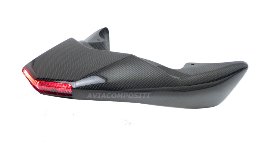 AviaCompositi Carbon Fiber Tail For Single Muffler Exhaust for Ducati Hypermotard 1100 / Evo / 796 AviaCompositi Carbon Fiber Tail For Single Muffler Exhaust for Ducati Hypermotard 1100 / Evo / 796